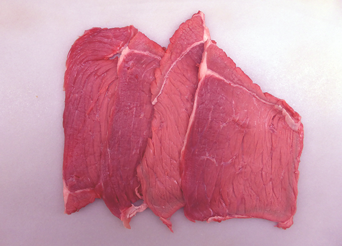 Beef fillets for breading