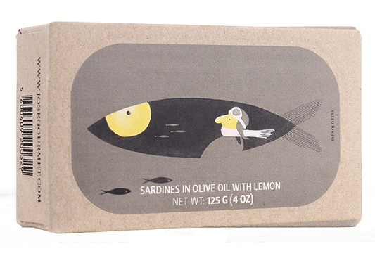 Sardinas en aceite de oliva con limón