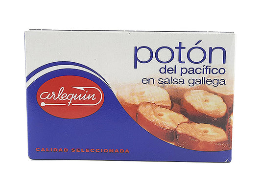 Potón del pacífico en salsa Gallega